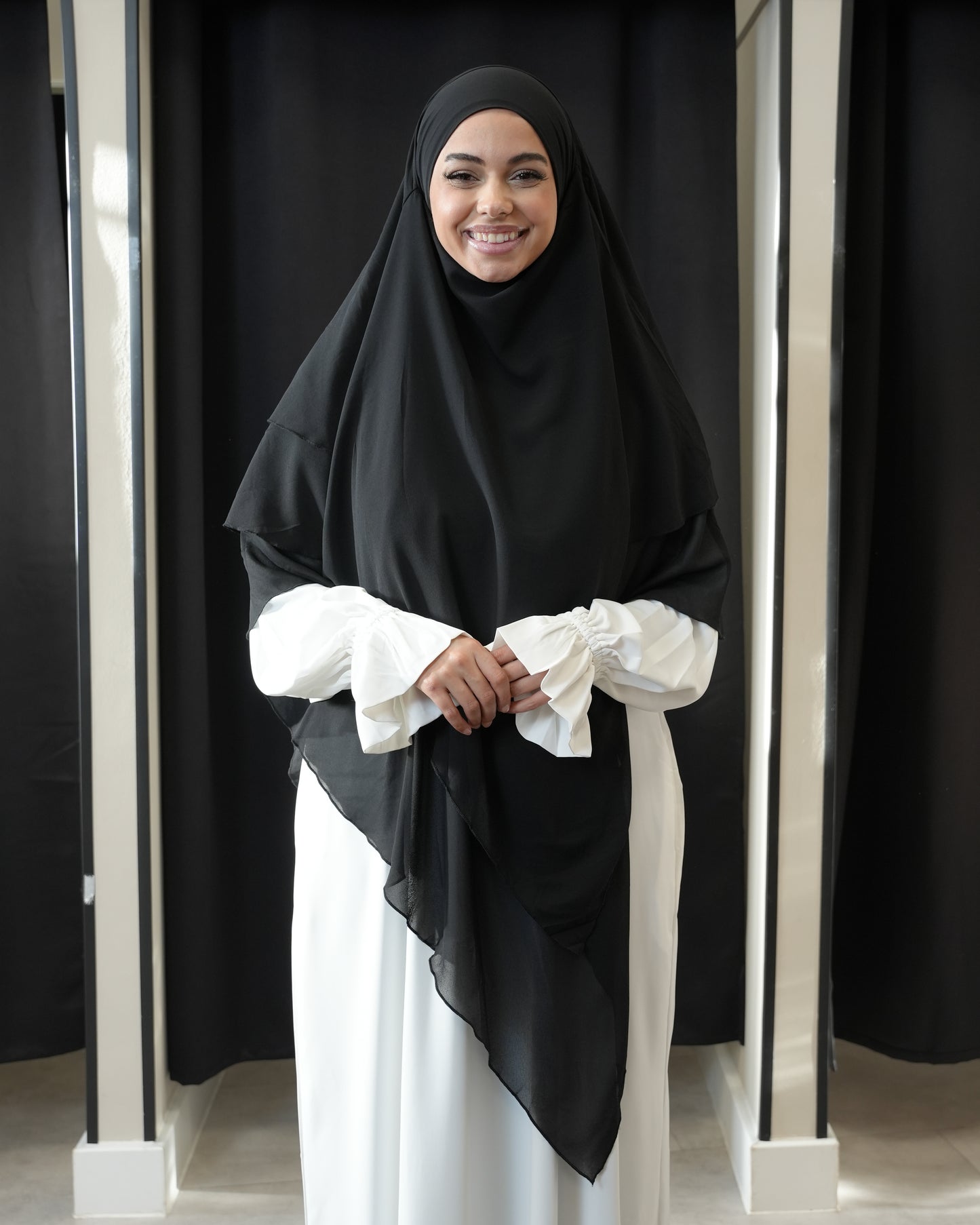 3 LAGIGER CHIFFON KHIMAR