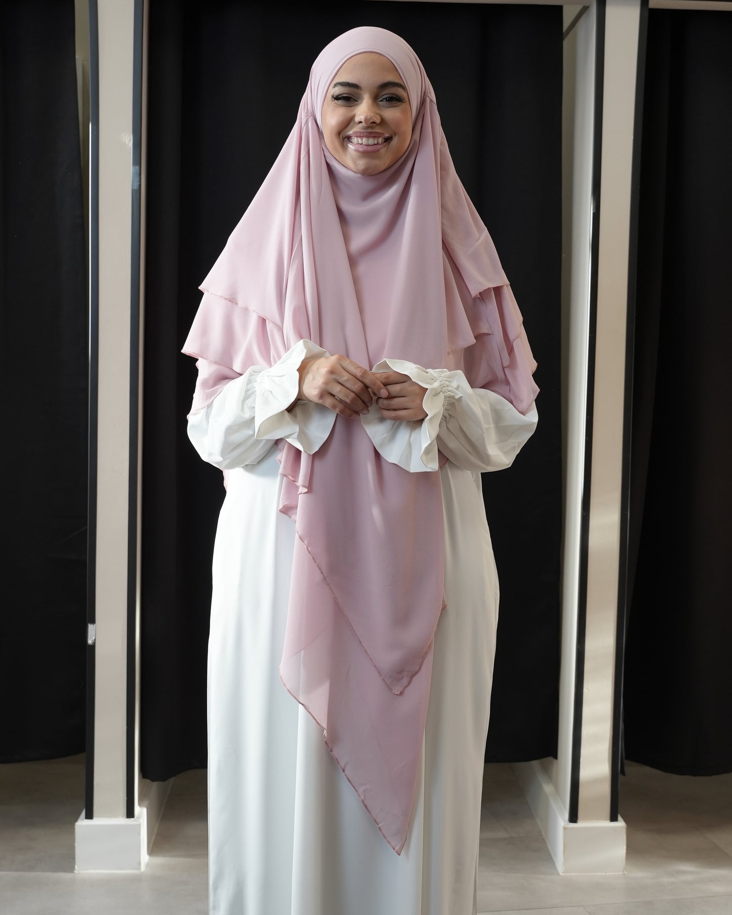 3 LAGIGER CHIFFON KHIMAR