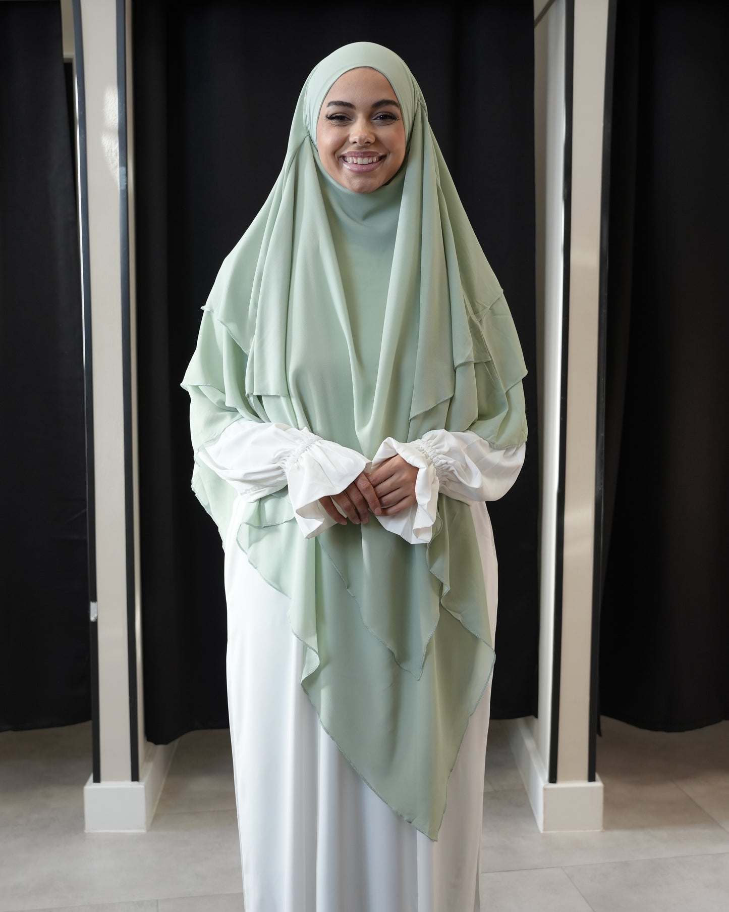 3 LAGIGER CHIFFON KHIMAR