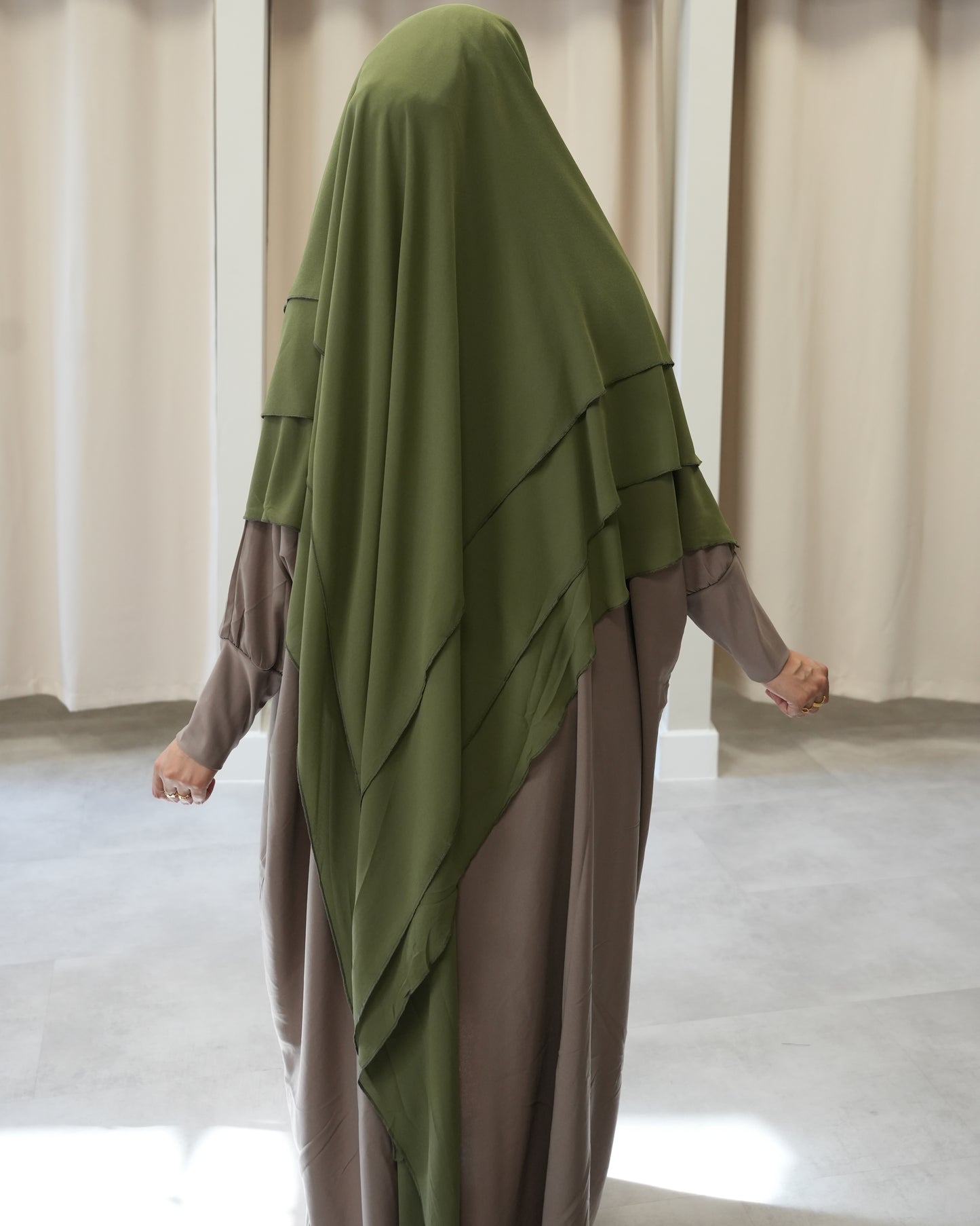 3 LAGIGER CHIFFON KHIMAR